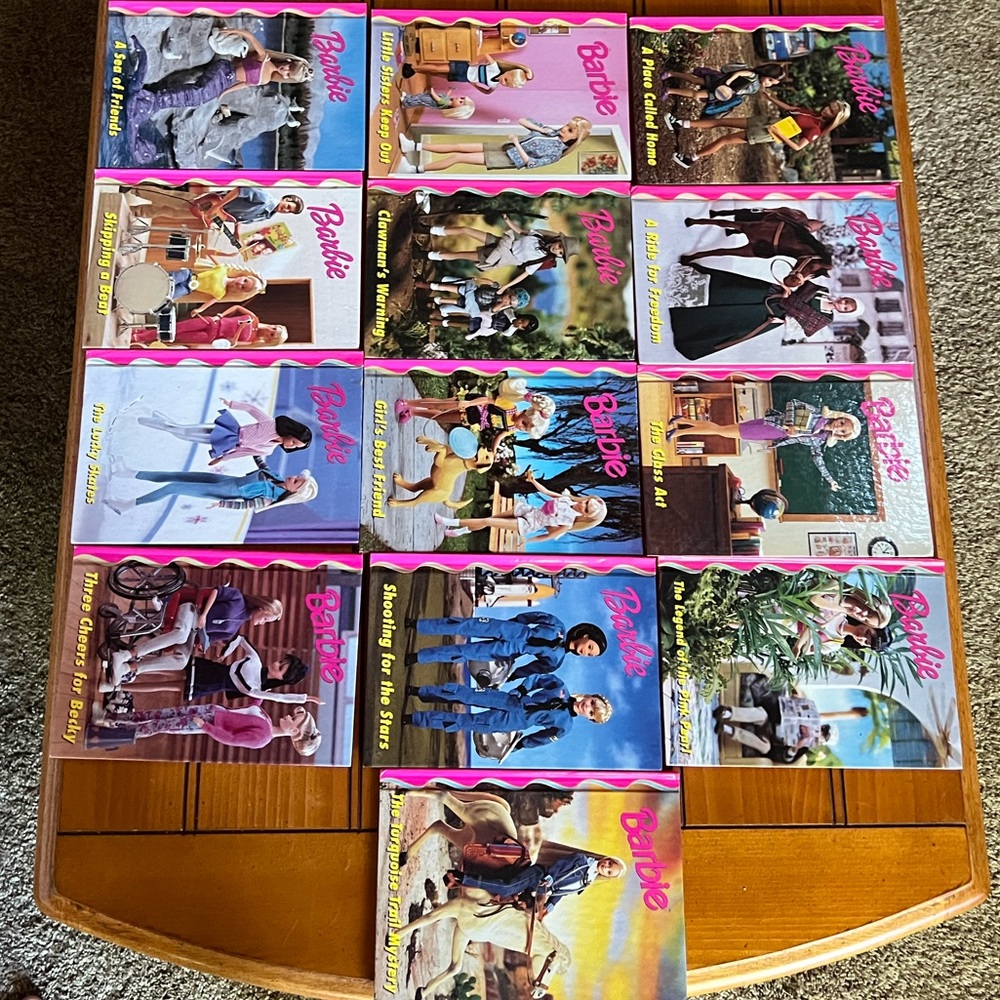 14~ 1998 Mattel Barbie books in great like new condition!